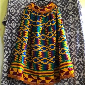 Kente maxi shirt